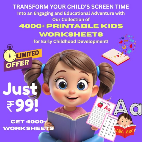 4000+ Printable Kids Worksheets for Early Childhood Development!