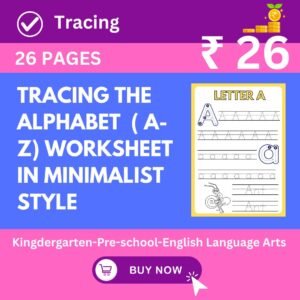 Tracing the Alphabet  (A- Z) Worksheet in Minimalist Style