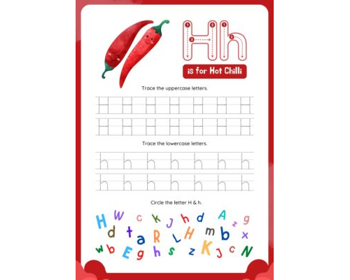 Tracing The Letter H