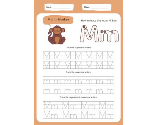 Tracing The Letter M