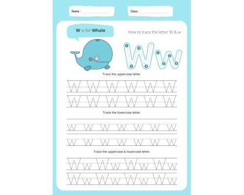 Tracing The Letter W