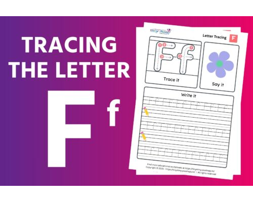 Tracing the Letter F