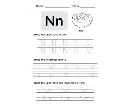 Tracing The Letter N
