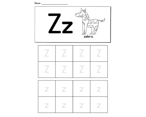 Tracing The Letter Z