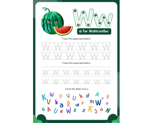 Tracing The Letter W