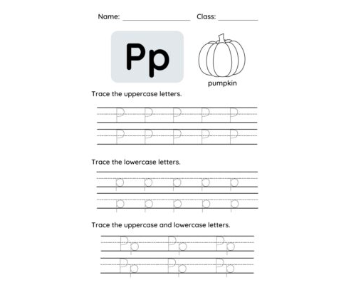 Tracing The Letter P