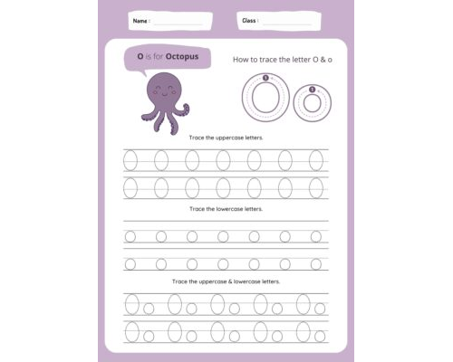 Tracing The Letter O