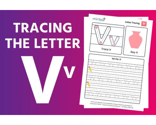 Tracing the Letter V