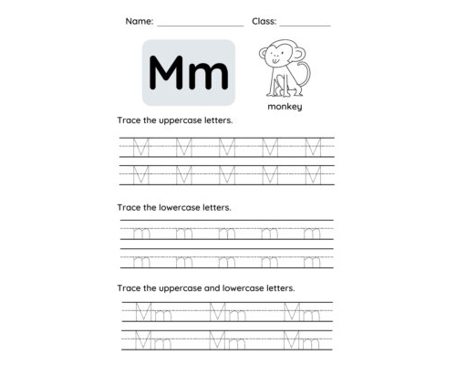 Tracing The Letter M