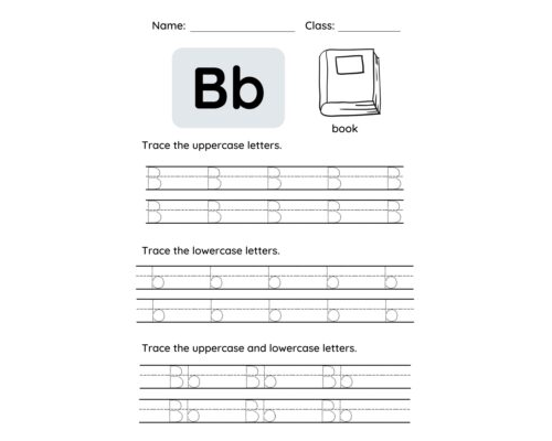 Tracing the Letter B
