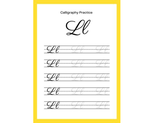 Tracing The Letter L