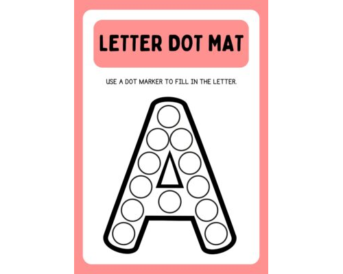 2 Alphabet Dot Mat Worksheets in Colorful Playful Style