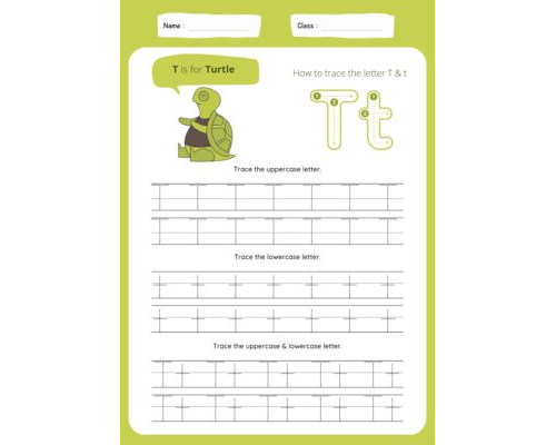 Tracing The Letter T