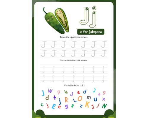 Tracing The Letter J