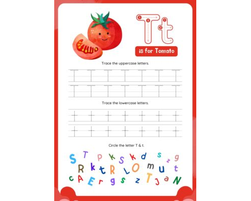 Tracing The Letter T