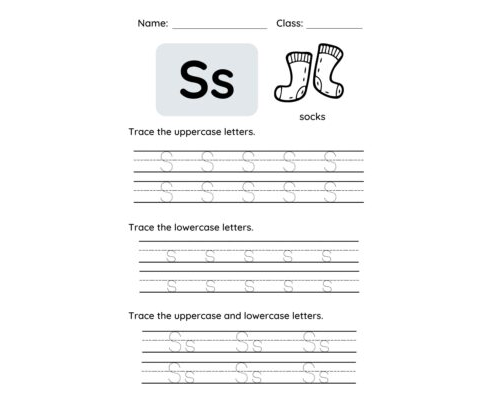 Tracing The Letter S