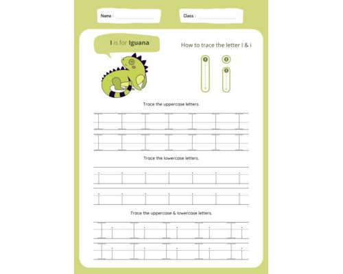 Tracing The Letter I