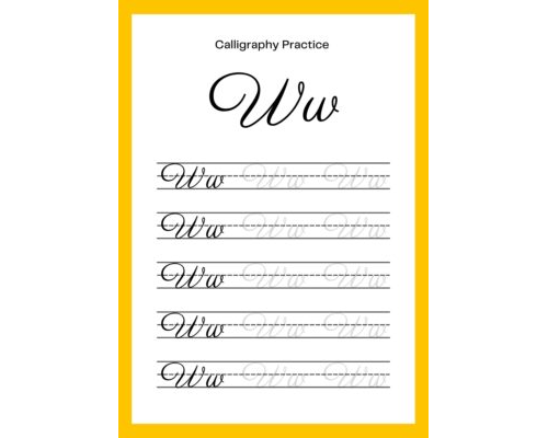 Tracing The Letter W