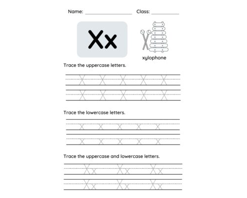 Tracing The Letter X