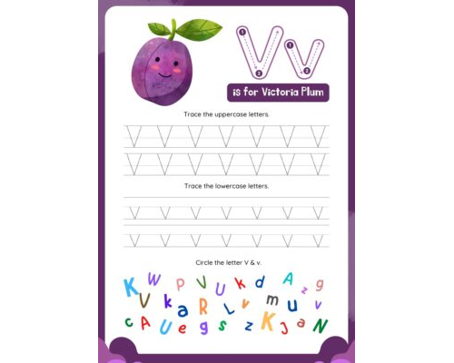 Tracing The Letter V