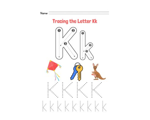 Tracing The Letter K