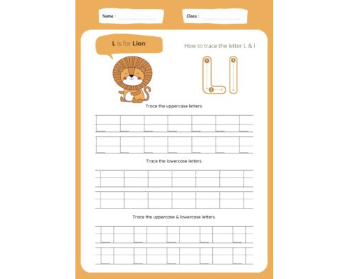 Tracing The Letter L