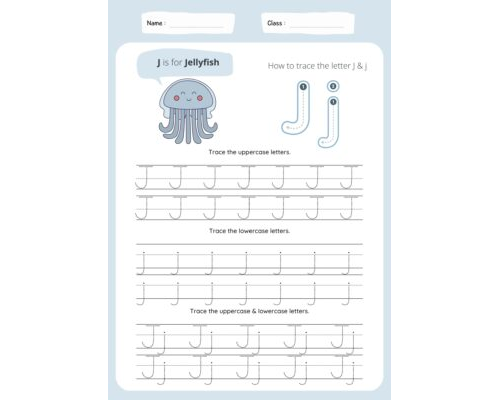 Tracing The Letter J