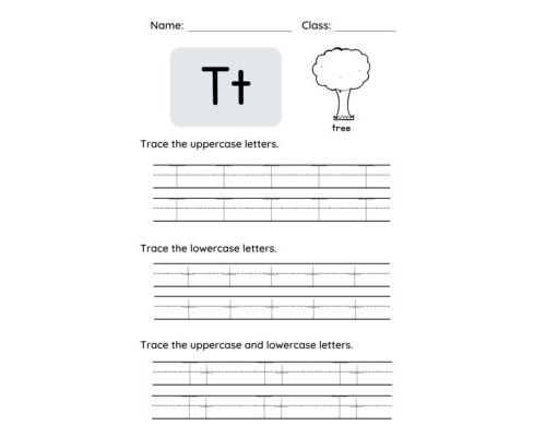 Tracing The Letter T