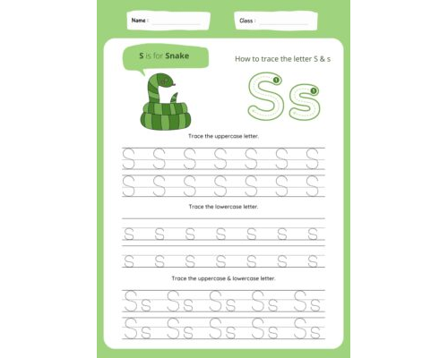 Tracing The Letter S