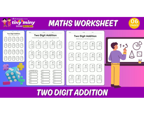 Colorful Preschool Math Number Practice Worksheet