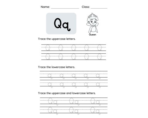 Tracing The Letter Q