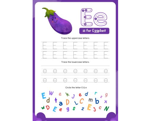 Tracing The Letter E