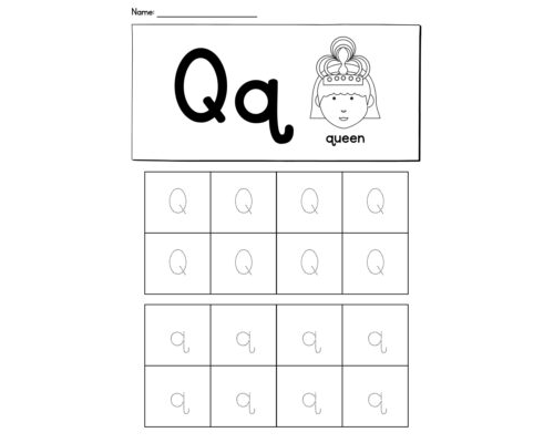 Tracing The Letter Q